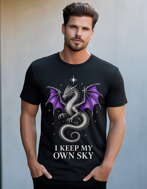 I Keep My Own Sky - Man in Black tee