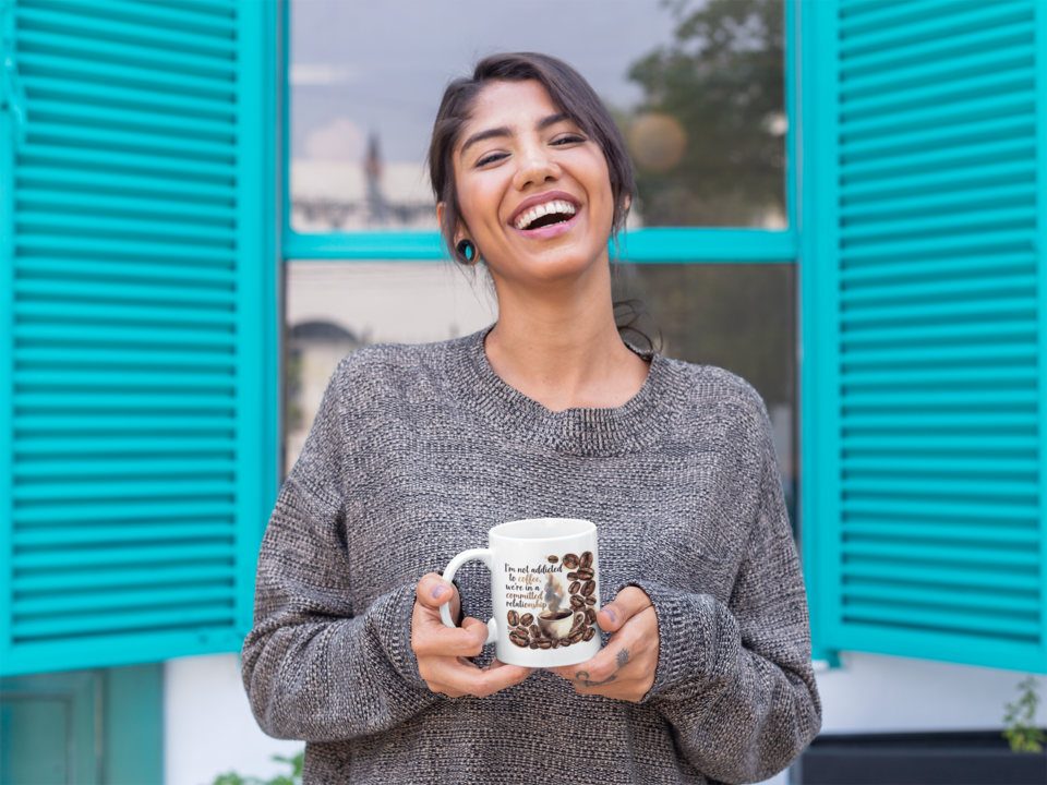 Coffee Relationship Mug — White rim