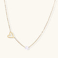 Pearl Heart Embrace Necklace
