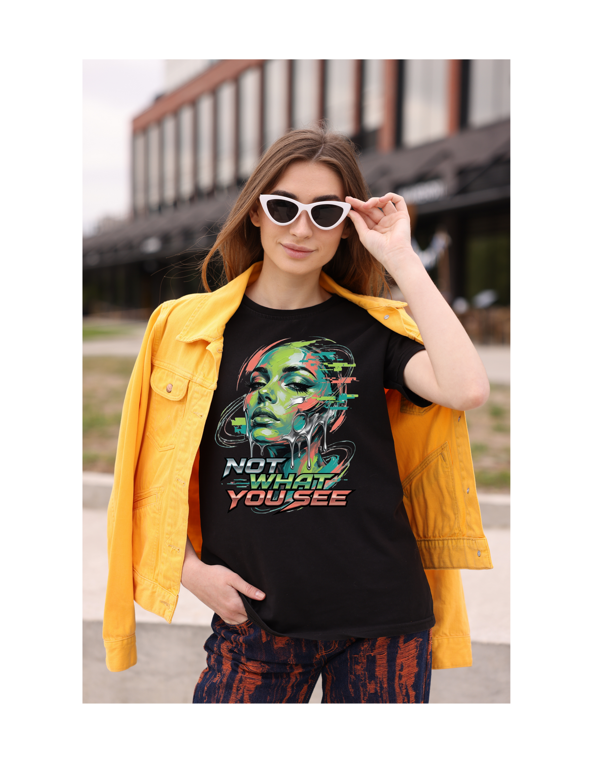 Not What You See Premium DTF T-Shirt