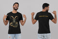 Taurus Don't Rush T-Shirt – Black (front & back)