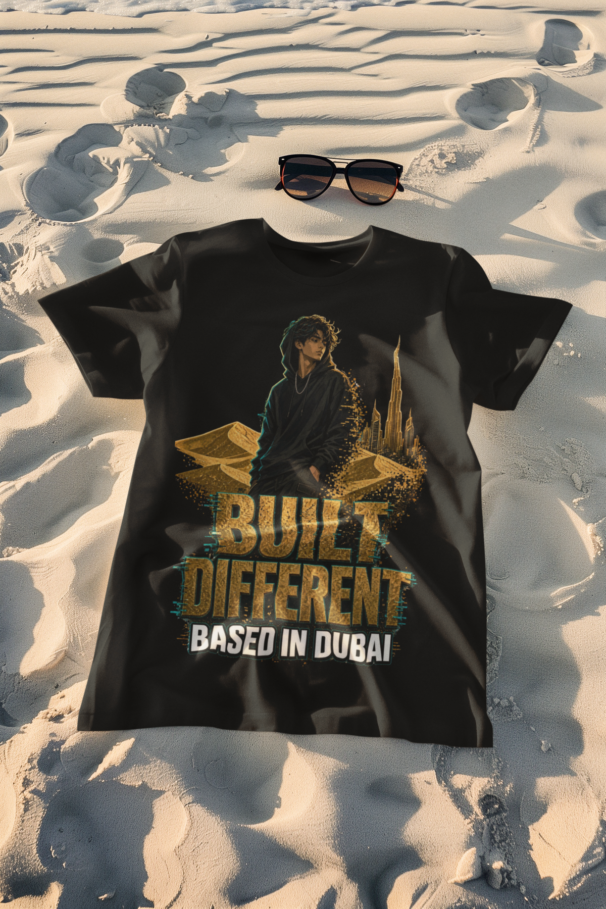 Built Different – Based in Dubai Graphic Tee
