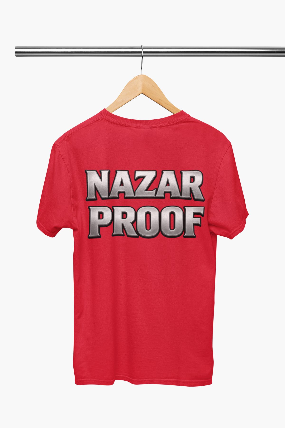 Nazar Proof T-Shirt – Red (back)