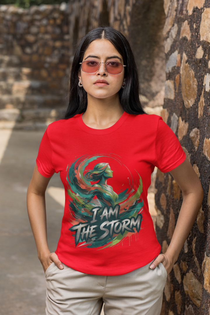 I Am The Storm tee - Red