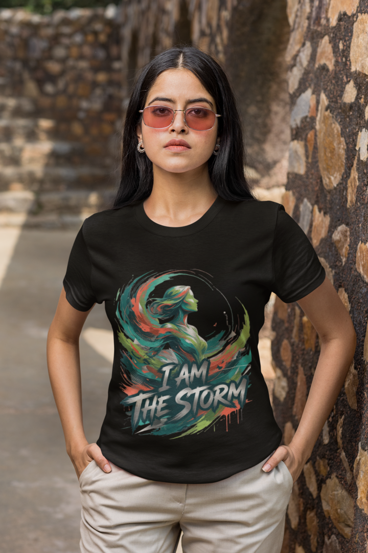 I Am The Storm tee - Black