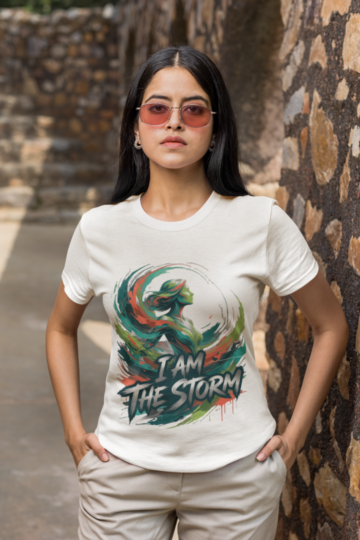 I Am The Storm tee - White