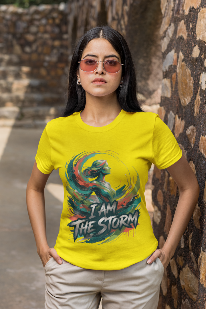 I Am The Storm tee - Yellow