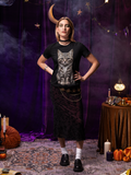 Mystical Cat Vibes tee - model shot