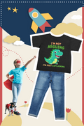 Mini Lawyer Dino T-Shirt White - collage mockup
