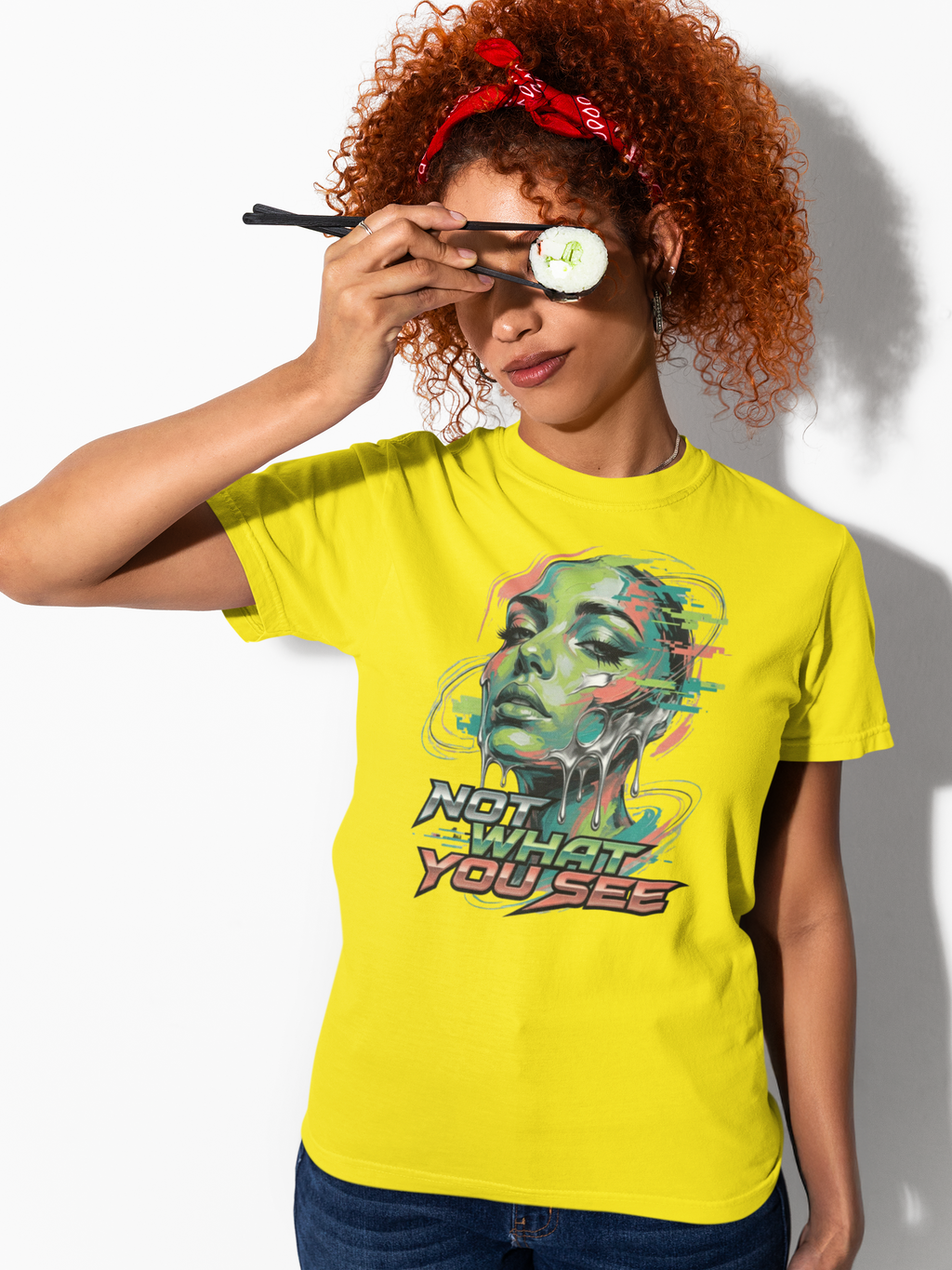 Not What You See Premium DTF T-Shirt