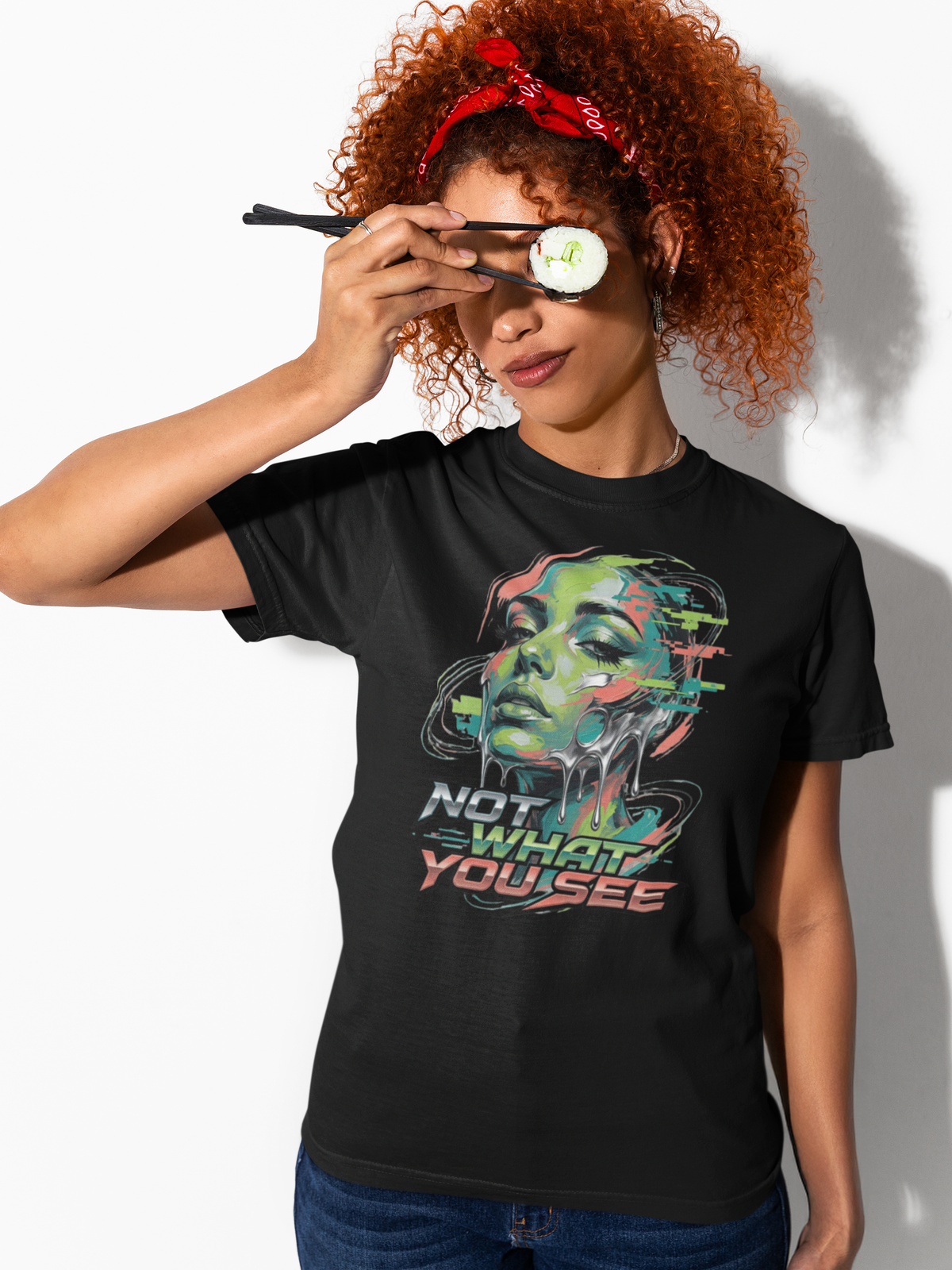 Not What You See Premium DTF T-Shirt