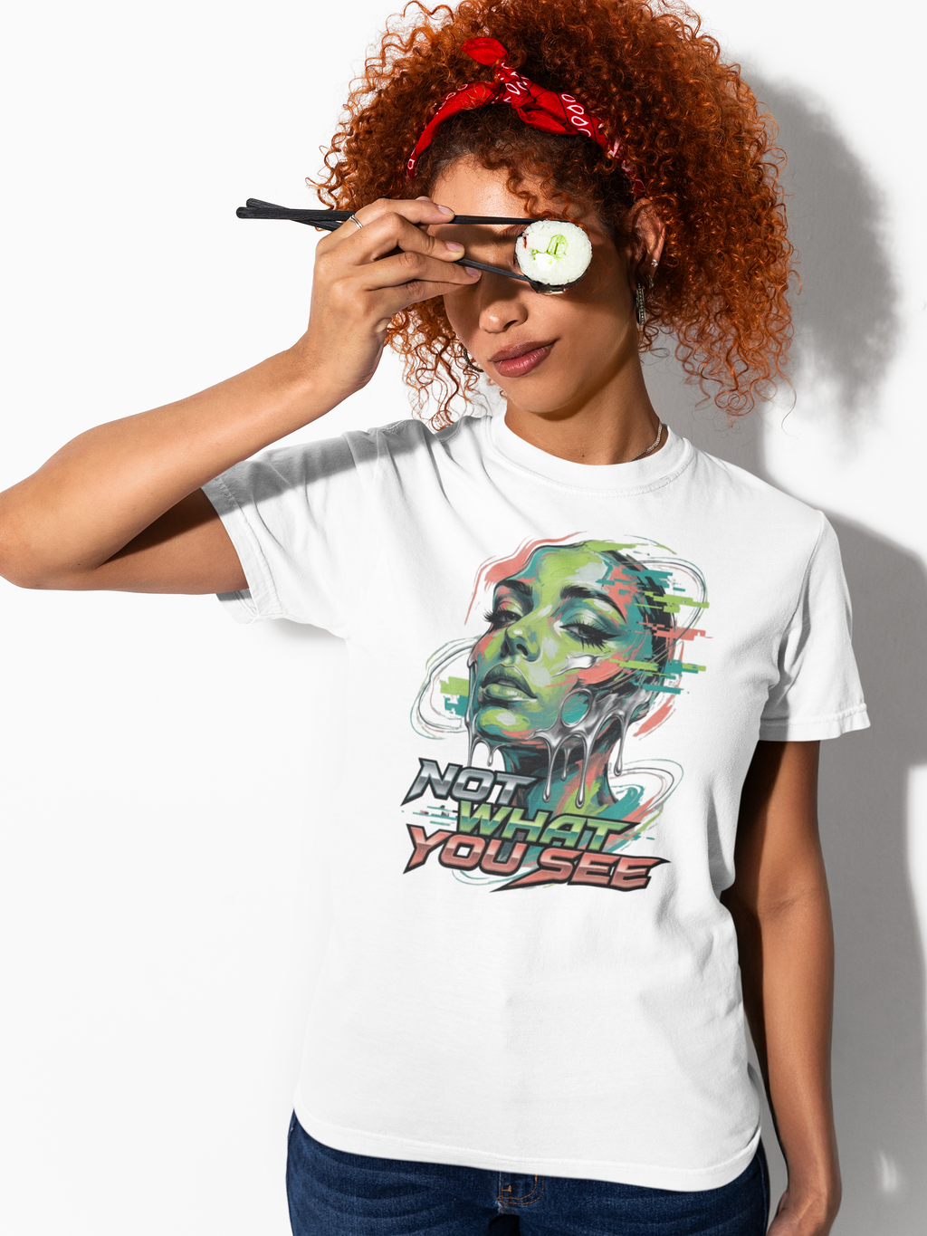 Not What You See Premium DTF T-Shirt
