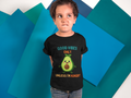 Vibing Until Hungry T-Shirt Black - kid making faces