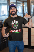 Dubai-it Cyber Robot tee - Black, happy male model in office