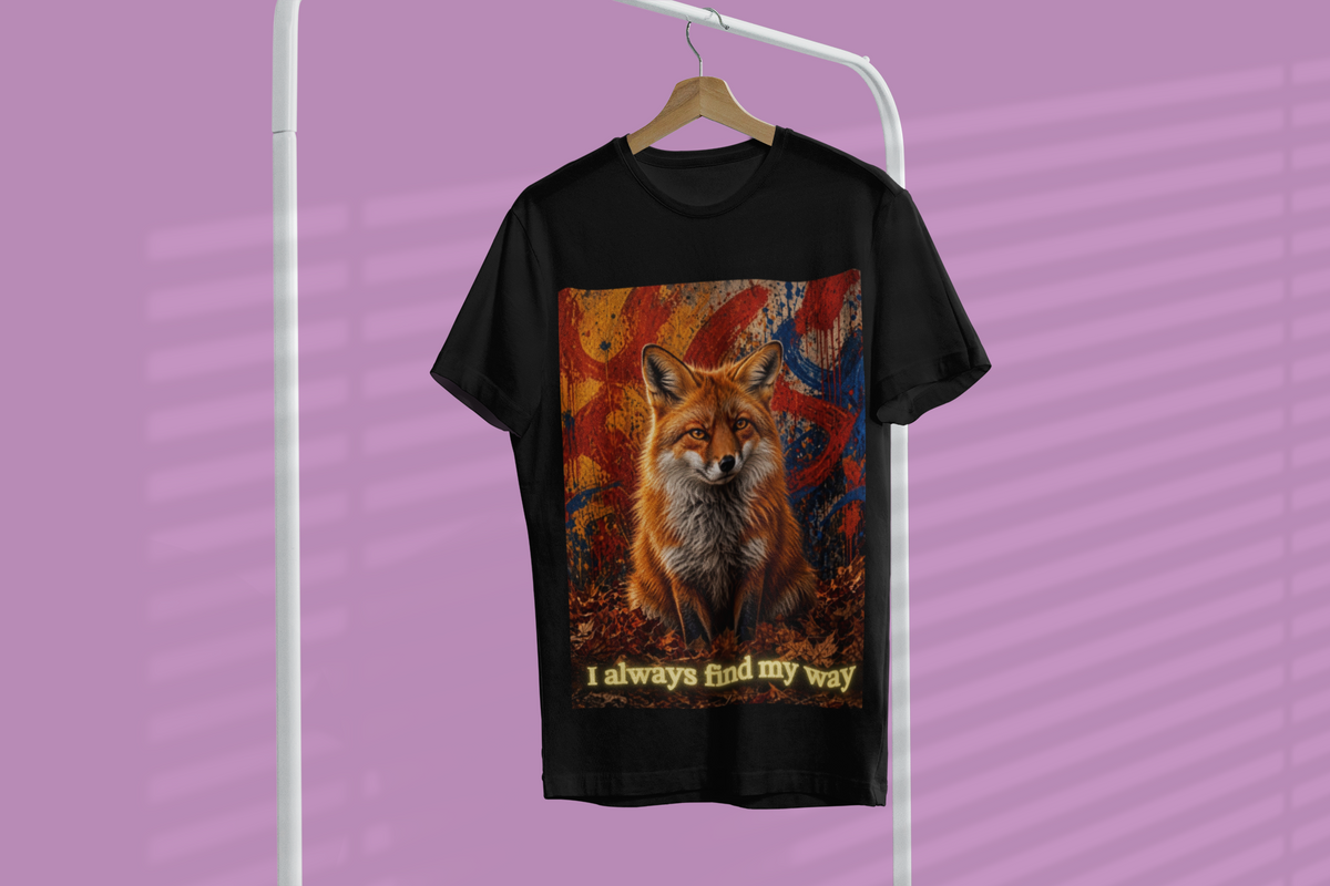 I Always Find My Way - Black tee on hanger