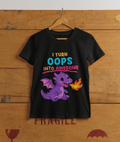 Mini Dragon Power Tee White - hanging on cargo box
