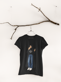 My Karak My Peace Tee Black - hanging from ornamental branch