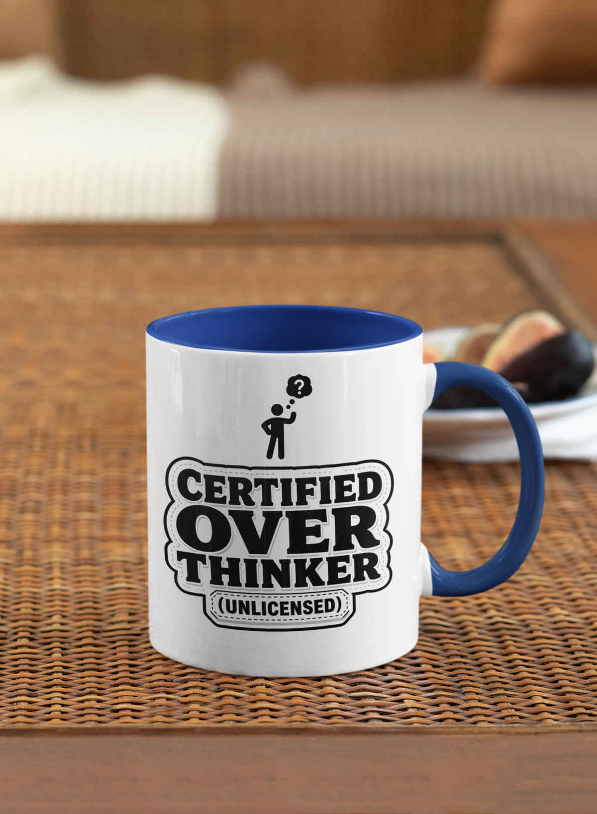Certified Over Thinker Mug - Light Blue