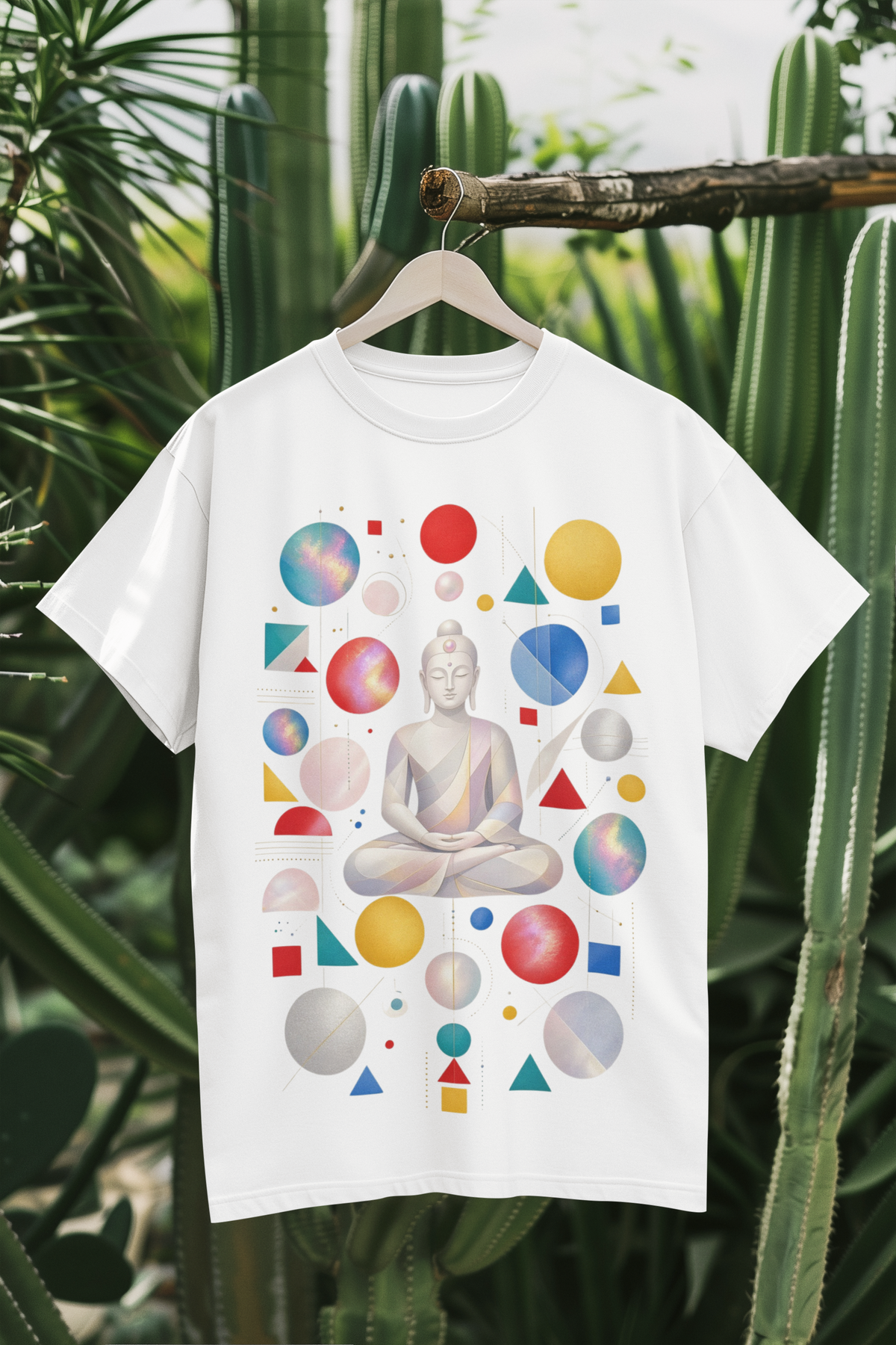 Geometric Serenity – Unisex Graphic Tee