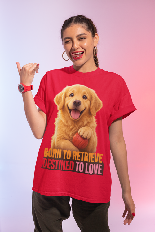 Born to Retrieve Destined to Love Women's T-Shirt - Red