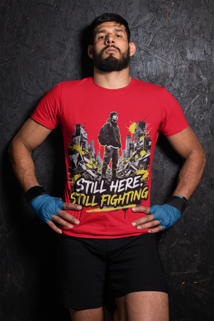 Still Here Still Fighting T-Shirt – Red