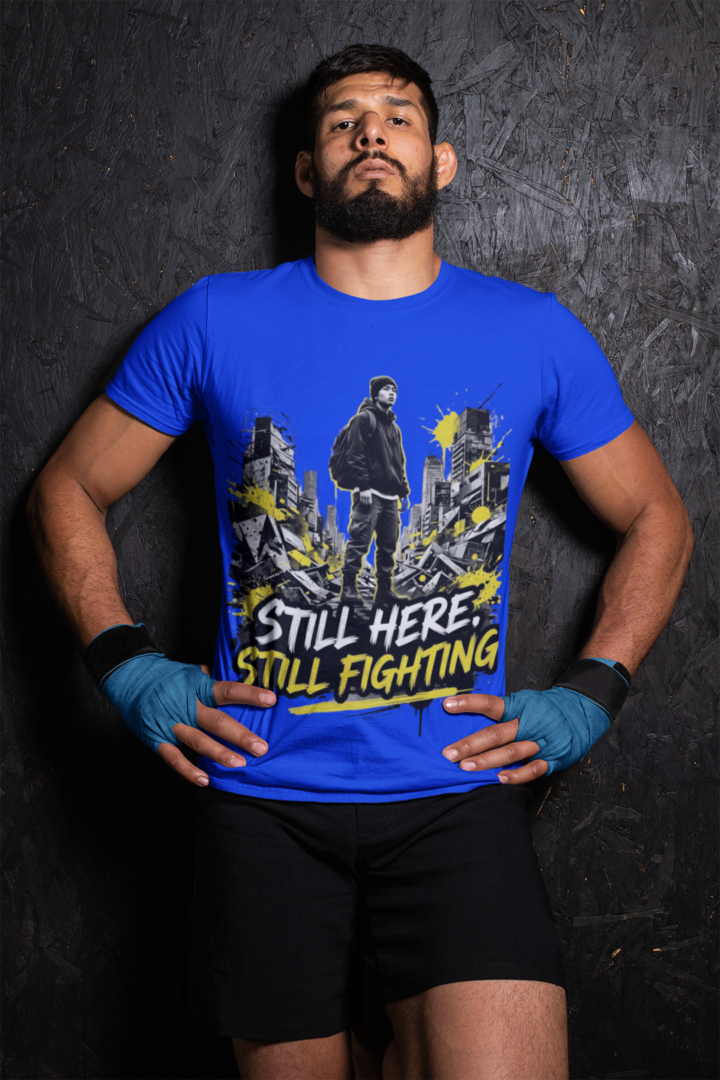 Still Here Still Fighting T-Shirt – Black